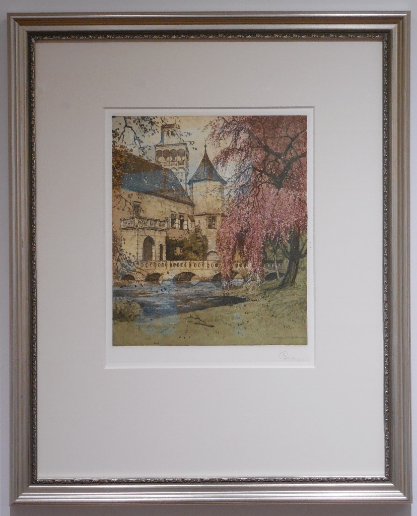 #40 Schloss Pottenbrun - color etching